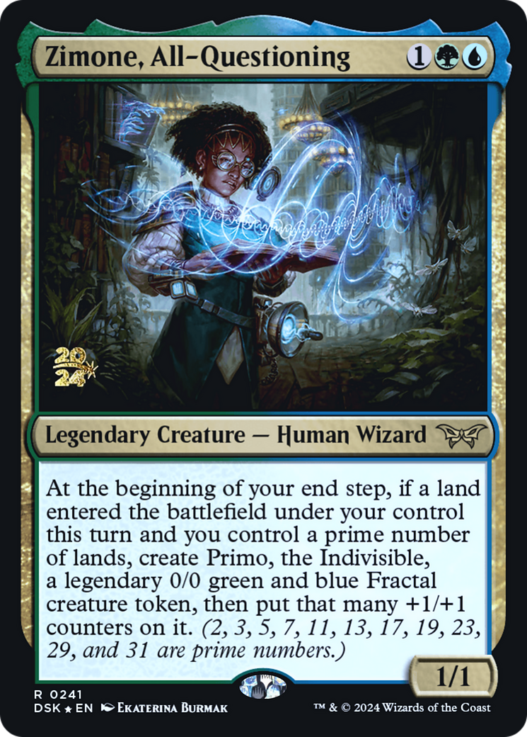Zimone, All-Questioning (PDSK-241S) - Duskmourn: House of Horror Promos Foil - Premium MTG Single from Wizards of the Coast - Just $0.51! Shop now at Game Crave Tournament Store