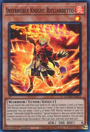 Infernoble Knight Ricciardetto (DUNE-EN013) - Duelist Nexus 1st Edition - Premium Yugioh Single from Konami - Just $0.25! Shop now at Game Crave Tournament Store