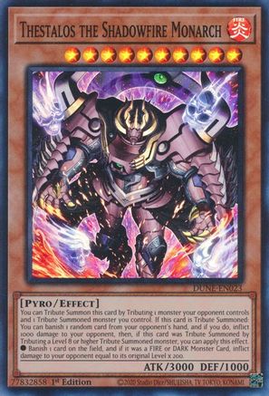 Thestalos the Shadowfire Monarch (DUNE-EN023) - Duelist Nexus 1st Edition - Premium Yugioh Single from Konami - Just $0.25! Shop now at Game Crave Tournament Store