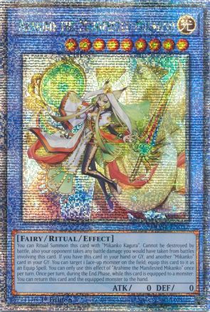 Arahime the Manifested Mikanko (Quarter Century Secret Rare) (DUNE-EN032) - Duelist Nexus 1st Edition - Premium Yugioh Single from Konami - Just $13.10! Shop now at Game Crave Tournament Store