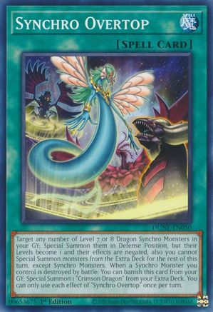 Synchro Overtop (DUNE-EN050) - Duelist Nexus 1st Edition - Premium Yugioh Single from Konami - Just $0.25! Shop now at Game Crave Tournament Store