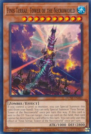 Finis Terrae, Tower of the Necroworld (DUNE-EN082) - Duelist Nexus 1st Edition - Premium Yugioh Single from Konami - Just $0.25! Shop now at Game Crave Tournament Store