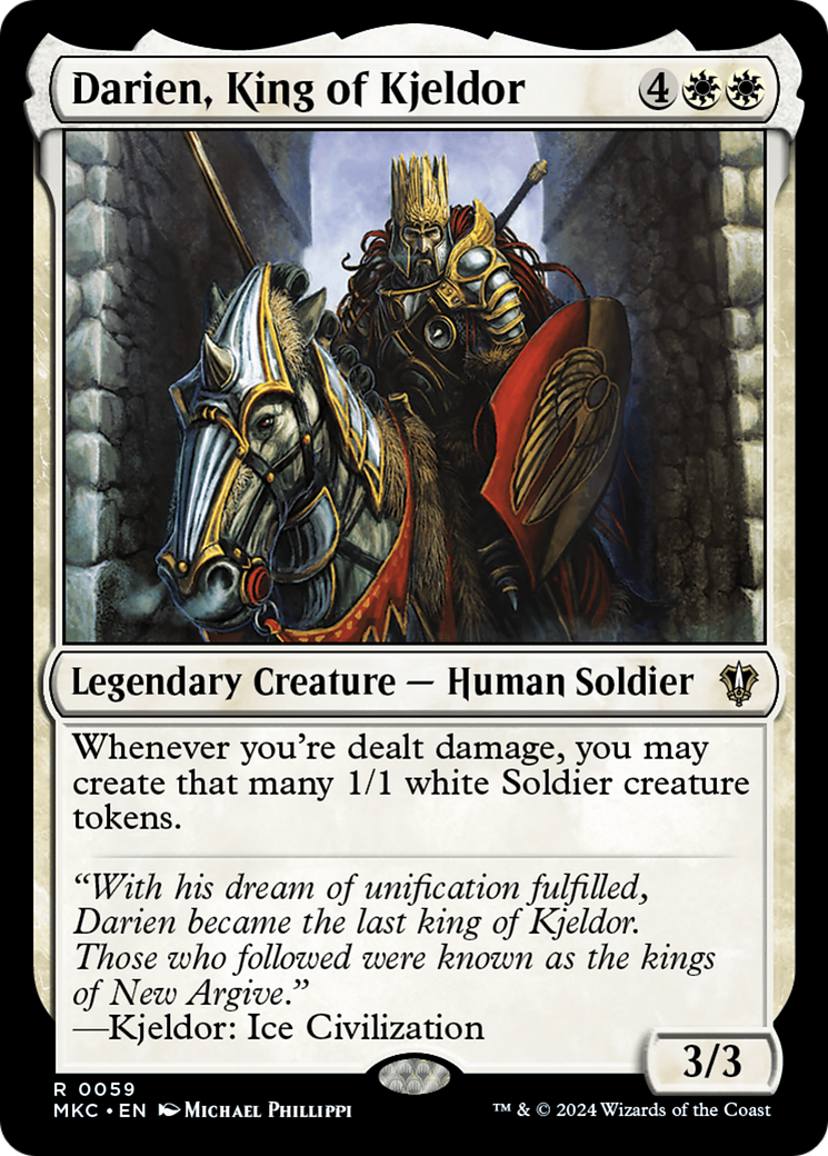 Darien, King of Kjeldor (MKC-059) - Murders at Karlov Manor Commander - Premium MTG Single from Wizards of the Coast - Just $0.25! Shop now at Game Crave Tournament Store