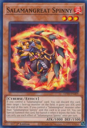 Salamangreat Spinny (LD10-EN009) - Legendary Duelists: Soulburning Volcano 1st Edition - Premium Yugioh Single from Konami - Just $0.25! Shop now at Game Crave Tournament Store