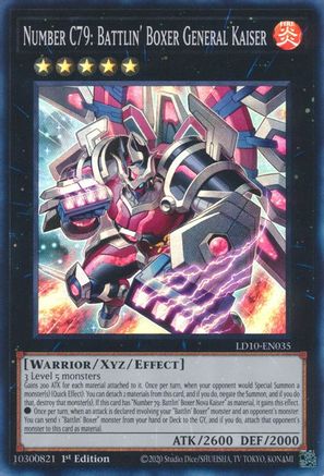 Number C79: Battlin' Boxer General Kaiser (LD10-EN035) - Legendary Duelists: Soulburning Volcano 1st Edition - Premium Yugioh Single from Konami - Just $0.37! Shop now at Game Crave Tournament Store