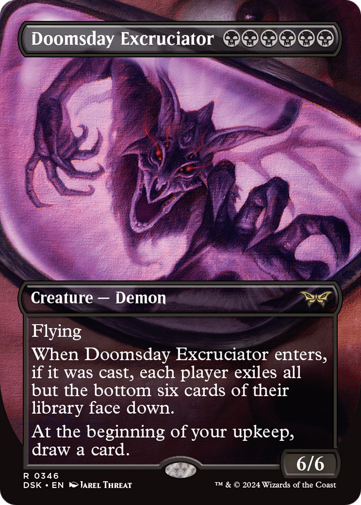 Doomsday Excruciator (DSK-346) - Duskmourn: House of Horror (Borderless) - Premium MTG Single from Wizards of the Coast - Just $0.34! Shop now at Game Crave Tournament Store