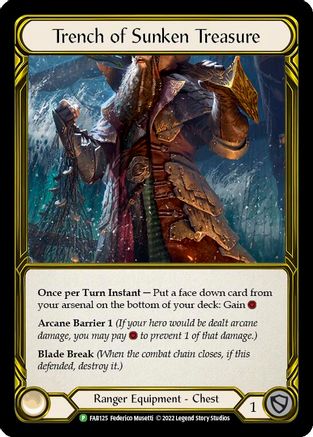 Trench of Sunken Treasure (Golden) (FAB125) - Flesh and Blood: Promo Cards Cold Foil