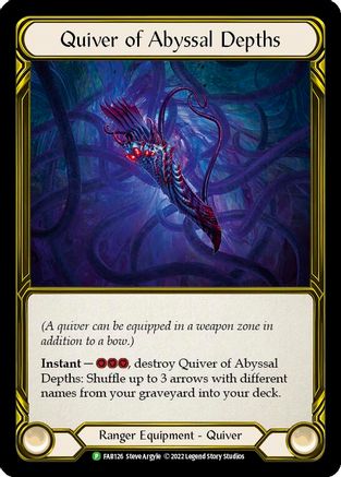 Quiver of Abyssal Depths (Golden) (FAB126) - Flesh and Blood: Promo Cards