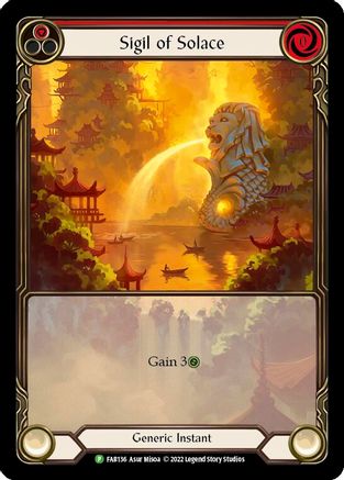 Sigil of Solace (FAB136) (FAB0136) - Flesh and Blood: Promo Cards Rainbow Foil