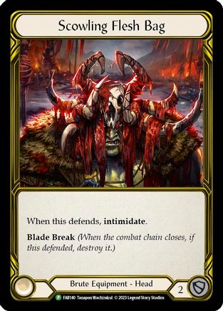 Scowling Flesh Bag (Golden) (FAB140) - Flesh and Blood: Promo Cards