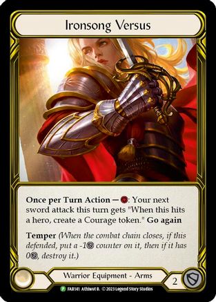 Ironsong Versus (Golden) (FAB141) - Flesh and Blood: Promo Cards