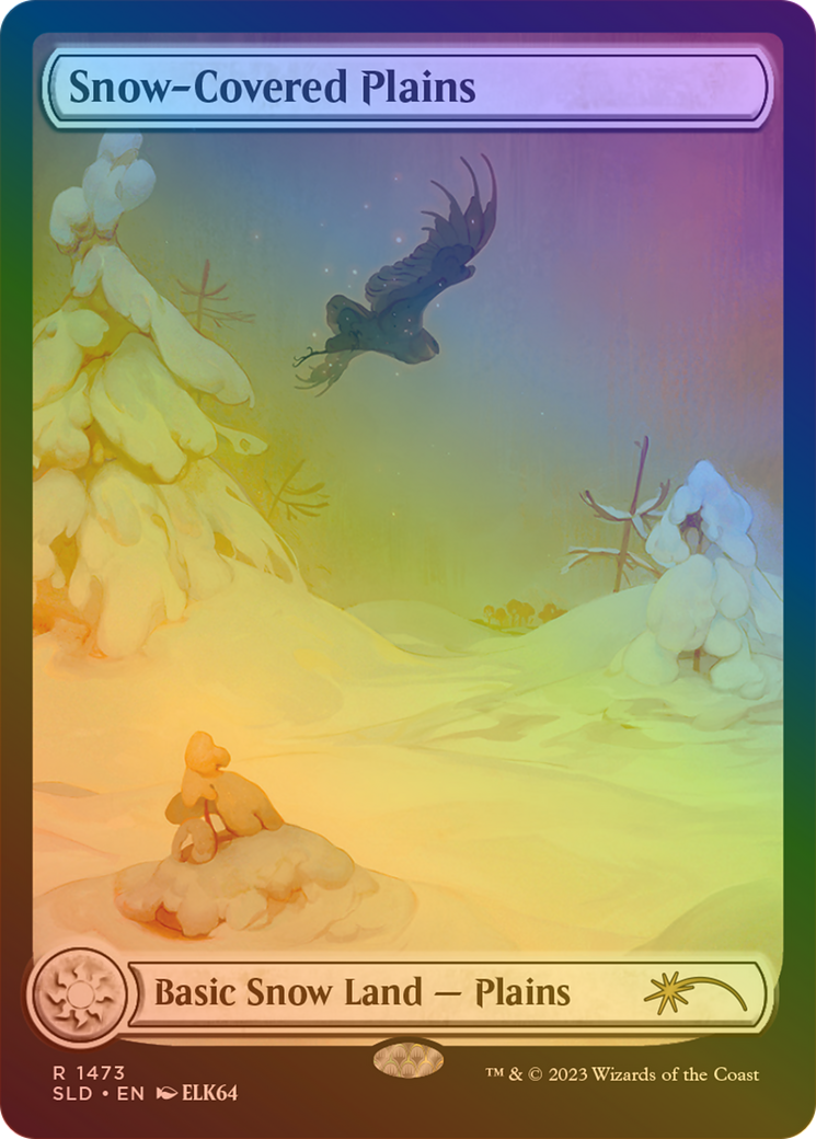 Snow-Covered Plains (SLD-1473★) - Secret Lair Drop: (Full Art) Foil - Premium MTG Single from Wizards of the Coast - Just $16.46! Shop now at Game Crave Tournament Store