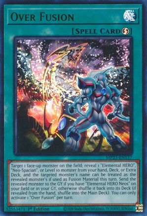 Game Crave Tournament Store - Over Fusion (MP23-EN137) - 25th Anniversary Tin: Dueling Heroes Mega Pack 1st Edition Game Crave Tournament Store - Over Fusion (MP23-EN137) - 25th Anniversary Tin: Dueling Heroes Mega Pack 1st Edition
