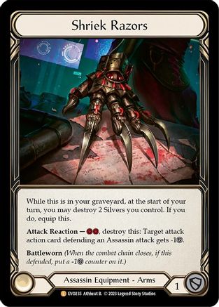 Shriek Razors (EVO235) - Bright Lights Rainbow Foil