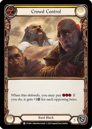 Crowd Control (Yellow) (TCC063) - Round the Table: TCCxLSS