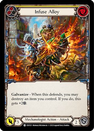 Infuse Alloy (Yellow) (EVO121) - Bright Lights Rainbow Foil