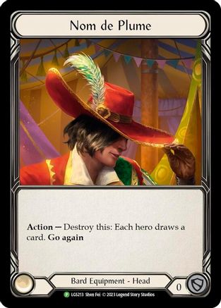 Nom de Plume - LGS213 (LGS213) - Flesh and Blood: Promo Cards Rainbow Foil