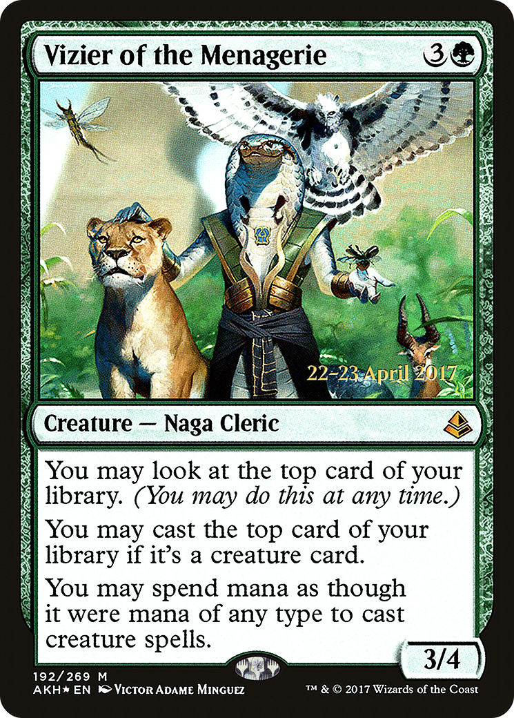 Vizier of the Menagerie (PAKH-192S) - Amonkhet Promos Foil