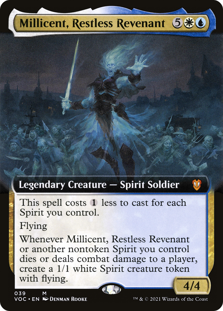 Millicent, Restless Revenant (VOC-039) - Crimson Vow Commander: (Extended Art) - Premium MTG Single from Wizards of the Coast - Just $0.66! Shop now at Game Crave Tournament Store