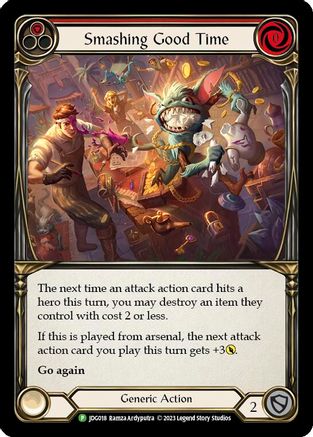 Smashing Good Time (Red) - JDG018 (JDG018) - Flesh and Blood: Promo Cards Cold Foil