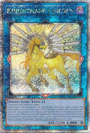 Knightmare Unicorn (Quarter Century Secret Rare) (RA01-EN043) - 25th Anniversary Rarity Collection 1st Edition - Premium Yugioh Single from Konami - Just $3.73! Shop now at Game Crave Tournament Store