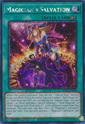Magician's Salvation (Platinum Secret Rare) (RA01-EN068) - 25th Anniversary Rarity Collection 1st Edition - Premium Yugioh Single from Konami - Just $1.94! Shop now at Game Crave Tournament Store