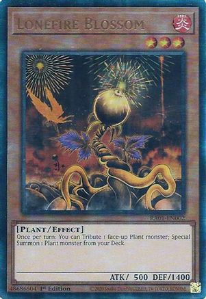 Lonefire Blossom (PUR) (RA01-EN002) - 25th Anniversary Rarity Collection 1st Edition - Premium Yugioh Single from Konami - Just $0.23! Shop now at Game Crave Tournament Store