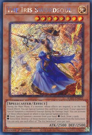 The Iris Swordsoul (Platinum Secret Rare) (RA01-EN023) - 25th Anniversary Rarity Collection 1st Edition - Premium Yugioh Single from Konami - Just $0.42! Shop now at Game Crave Tournament Store