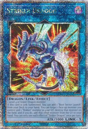 Striker Dragon (Quarter Century Secret Rare) (RA01-EN046) - 25th Anniversary Rarity Collection 1st Edition - Premium Yugioh Single from Konami - Just $8.22! Shop now at Game Crave Tournament Store
