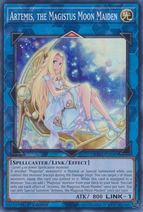 Artemis, the Magistus Moon Maiden (RA01-EN049) - 25th Anniversary Rarity Collection 1st Edition - Premium Yugioh Single from Konami - Just $0.25! Shop now at Game Crave Tournament Store