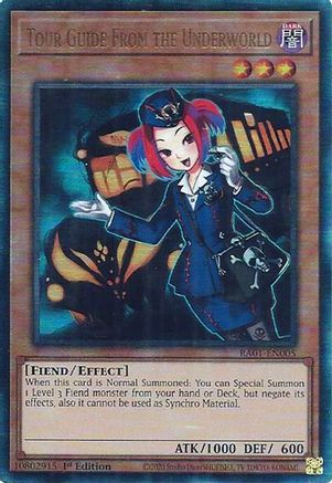 Tour Guide From the Underworld (PUR) (RA01-EN005) - 25th Anniversary Rarity Collection 1st Edition - Premium Yugioh Single from Konami - Just $1.17! Shop now at Game Crave Tournament Store