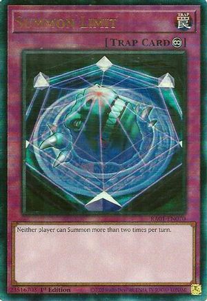 Summon Limit (PUR) (RA01-EN070) - 25th Anniversary Rarity Collection 1st Edition - Premium Yugioh Single from Konami - Just $0.57! Shop now at Game Crave Tournament Store