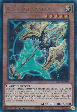 Artifact Lancea (PUR) (RA01-EN006) - 25th Anniversary Rarity Collection 1st Edition - Premium Yugioh Single from Konami - Just $3.42! Shop now at Game Crave Tournament Store