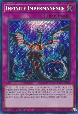 Infinite Impermanence (Secret Rare) (RA01-EN075) - 25th Anniversary Rarity Collection 1st Edition - Premium Yugioh Single from Konami - Just $9.28! Shop now at Game Crave Tournament Store