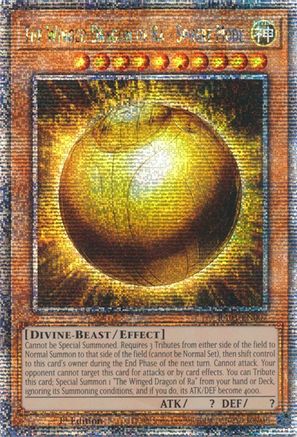 The Winged Dragon of Ra - Sphere Mode (Quarter Century Secret Rare) (RA01-EN007) - 25th Anniversary Rarity Collection 1st Edition - Premium Yugioh Single from Konami - Just $7.22! Shop now at Game Crave Tournament Store