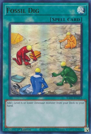 Fossil Dig (UR) (RA01-EN053) - 25th Anniversary Rarity Collection 1st Edition - Premium Yugioh Single from Konami - Just $0.25! Shop now at Game Crave Tournament Store