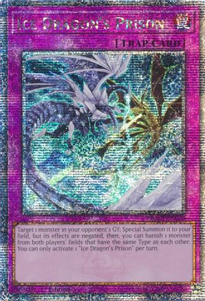 Ice Dragon's Prison (Quarter Century Secret Rare) (RA01-EN078) - 25th Anniversary Rarity Collection 1st Edition - Premium Yugioh Single from Konami - Just $5.23! Shop now at Game Crave Tournament Store