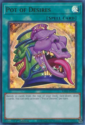 Pot of Desires (UR) (RA01-EN056) - 25th Anniversary Rarity Collection 1st Edition - Premium Yugioh Single from Konami - Just $0.26! Shop now at Game Crave Tournament Store