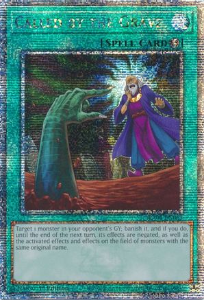 Called by the Grave (Quarter Century Secret Rare) (RA01-EN057) - 25th Anniversary Rarity Collection 1st Edition - Premium Yugioh Single from Konami - Just $34.92! Shop now at Game Crave Tournament Store