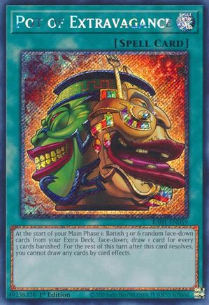 Pot of Extravagance (Platinum Secret Rare) (RA01-EN059) - 25th Anniversary Rarity Collection 1st Edition - Premium Yugioh Single from Konami - Just $2.20! Shop now at Game Crave Tournament Store