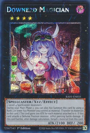 Game Crave Tournament Store - Downerd Magician (Platinum Secret Rare) (RA01-EN035) - 25th Anniversary Rarity Collection 1st Edition Game Crave Tournament Store - Downerd Magician (Platinum Secret Rare) (RA01-EN035) - 25th Anniversary Rarity Collection 1st Edition