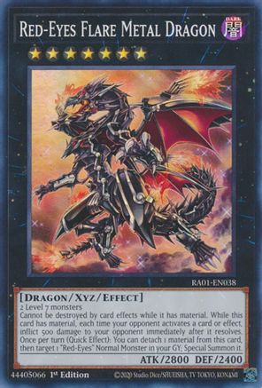Red-Eyes Flare Metal Dragon (RA01-EN038) - 25th Anniversary Rarity Collection 1st Edition - Premium Yugioh Single from Konami - Just $0.26! Shop now at Game Crave Tournament Store
