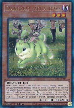 Danger!? Jackalope? (PUR) (RA01-EN013) - 25th Anniversary Rarity Collection 1st Edition - Premium Yugioh Single from Konami - Just $0.50! Shop now at Game Crave Tournament Store