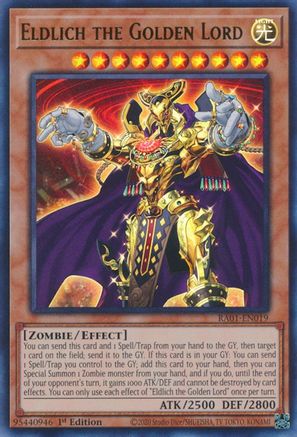 Eldlich the Golden Lord (UR) (RA01-EN019) - 25th Anniversary Rarity Collection 1st Edition - Premium Yugioh Single from Konami - Just $0.25! Shop now at Game Crave Tournament Store