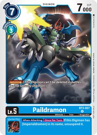 Paildramon (NYCC 2023 Demo Deck) (BT3-027) - Release Special Booster - Premium Digimon Single from Bandai - Just $0.08! Shop now at Game Crave Tournament Store