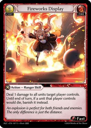 Fireworks Display (ALCHEMICAL REVOLUTION) - Premium Grand Archive Single from Weebs of the Shore - Just $0.09! Shop now at Game Crave Tournament Store