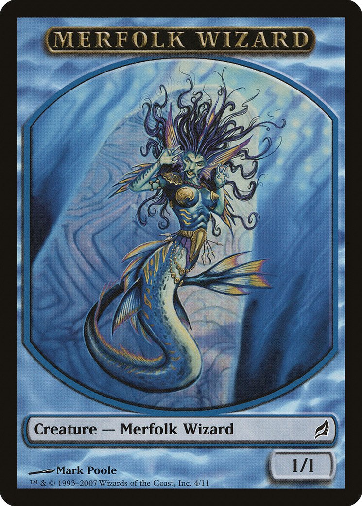 Merfolk Wizard (TLRW-004) - Lorwyn Tokens