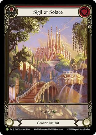 Sigil of Solace (FAB178) (FAB178) - Flesh and Blood: Promo Cards Rainbow Foil