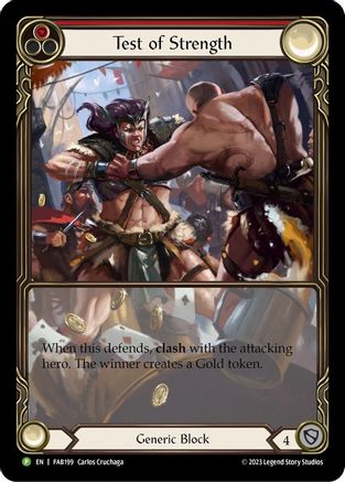 Test of Strength (FAB199) - Flesh and Blood: Promo Cards Rainbow Foil