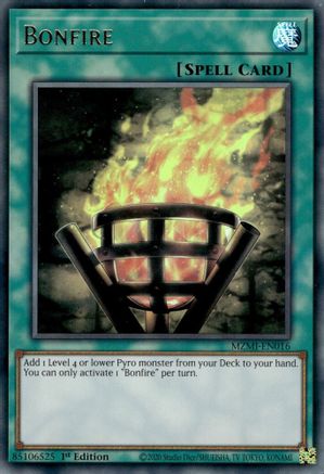 Bonfire (MZMI-EN016) - Maze of Millennia 1st Edition - Premium Yugioh Single from Konami - Just $1.29! Shop now at Game Crave Tournament Store